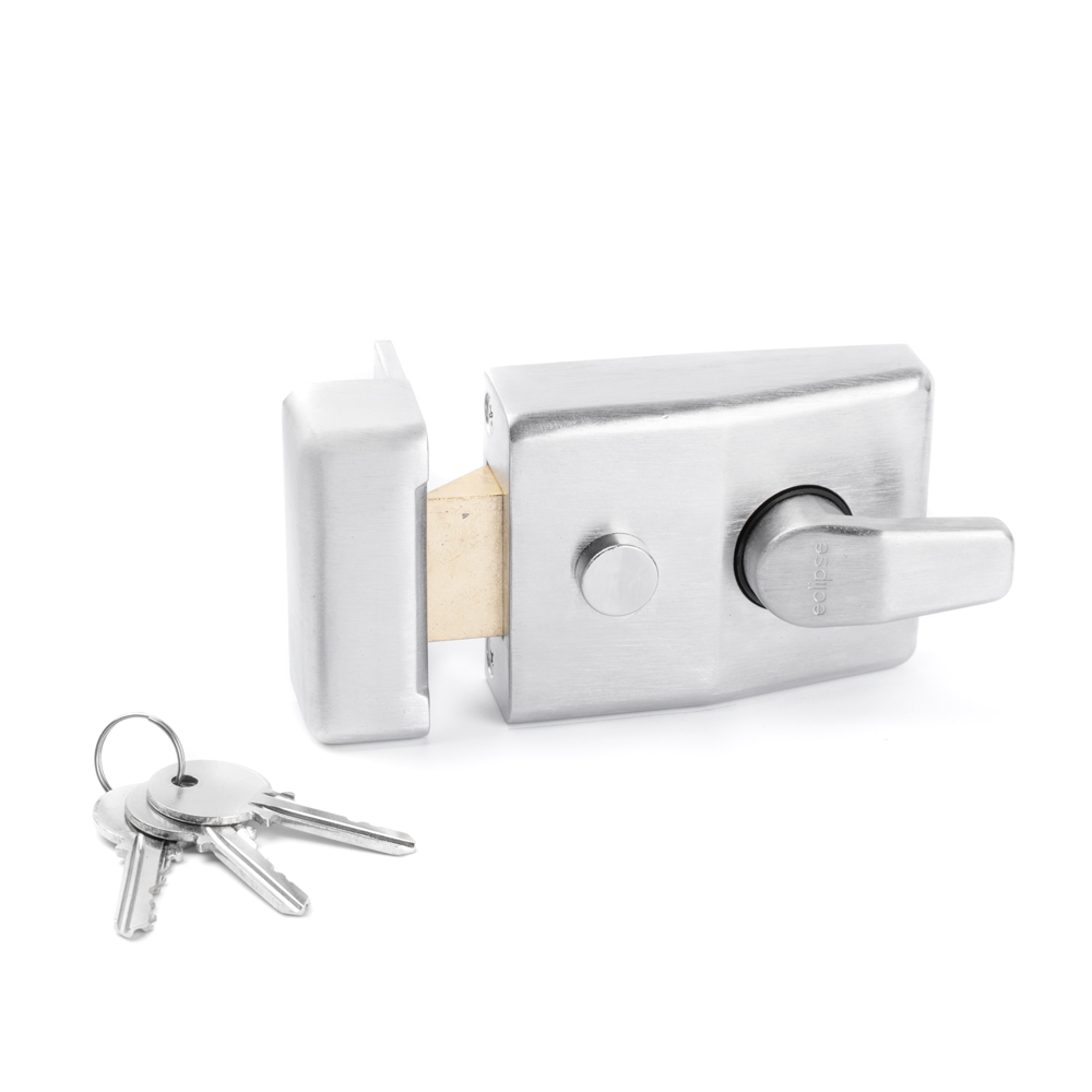 Satin Chrome Night Latch (60mm Basket)